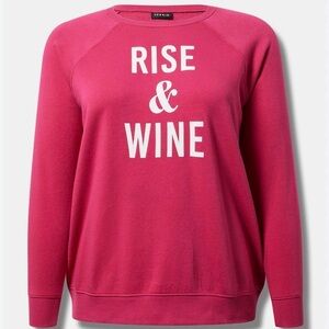 Torrid Pink Crew Neck Sweatshirt